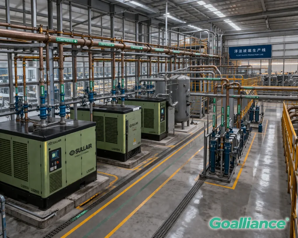 Air Compressor VFD Retrofit—Float Glass Manufacturing Facility,Hebei Province,China